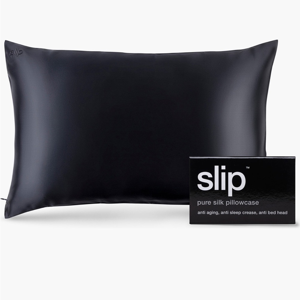 NWT Slip Silk Black Pillowcase